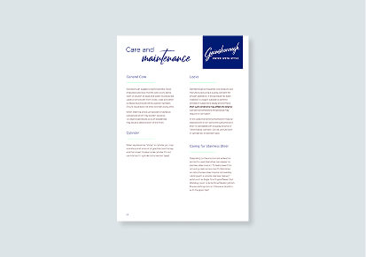 Gainsborough - Care and Maintenance