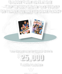 Choose your adventure - Trip to 2027 NRL in Las Vegas? Or family holiday to Disneyland? The adventure is yours with a $25,000 travel voucher from Mercedes Travel