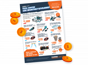 Cairns Hardware - Tool Centre July Campaign Flyer