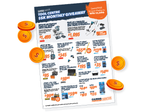 Tool Centre $5k monthly giveaway